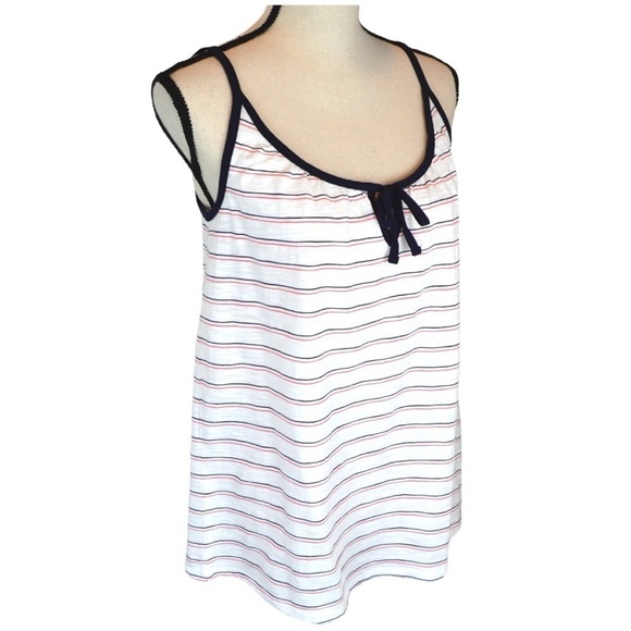 GAP Cotton Front‎ Easy Tie Thin Stripe Tank Top, Size Small NEW - Picture 3 of 6